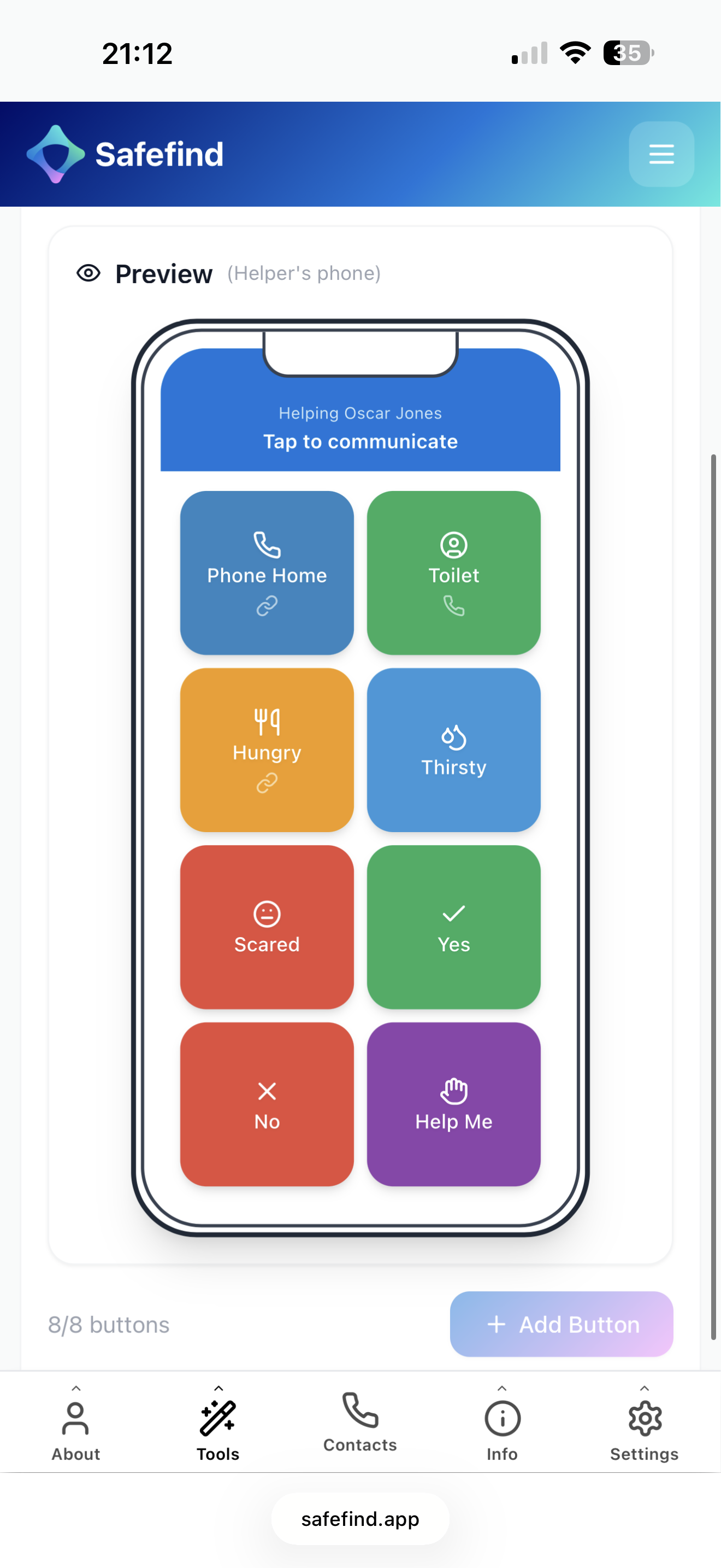Safefind grid builder screenshot
